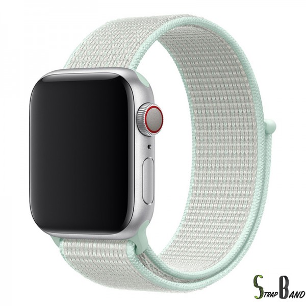 Opaska nylonowa StrapBand do Apple Watch Series 1/2/3/4/5 w kolorze miętowym