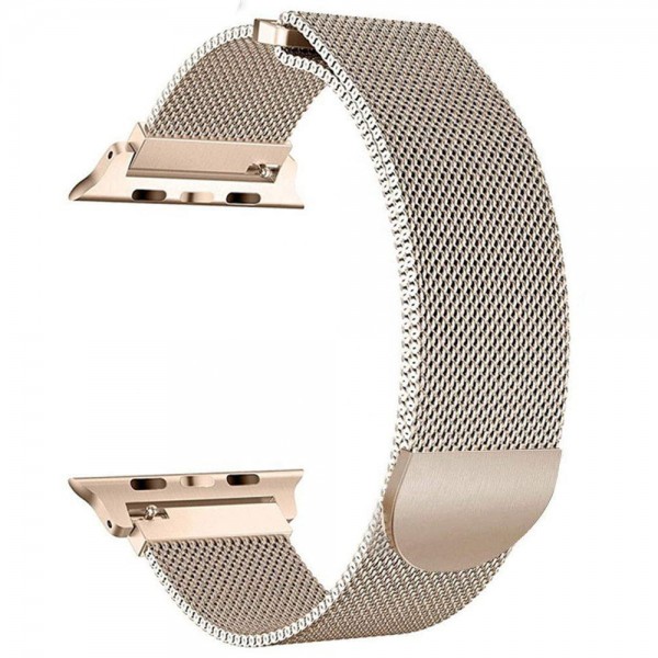 Opaska mediolańska StrapBand do Apple Watch Series 1/2/3/4/5 42/44mm w kolorze złotym