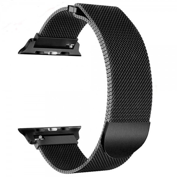 Opaska mediolańska StrapBand do Apple Watch Series 1/2/3/4/5 42/44mm w kolorze czarnym