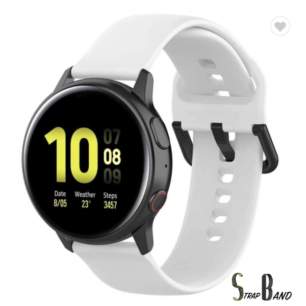 Opaska sportowa StrapBand do Samsung Galaxy Watch Active 2 46mm w kolorze białym