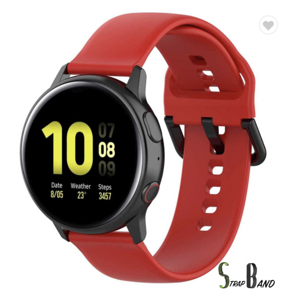 Opaska sportowa StrapBand do Samsung Galaxy Watch Active 2 46mm w kolorze czerwonym