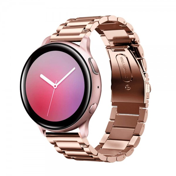 Opaska stalowa StrapBand do Samsung Galaxy Watch Active 2 w kolorze brązu