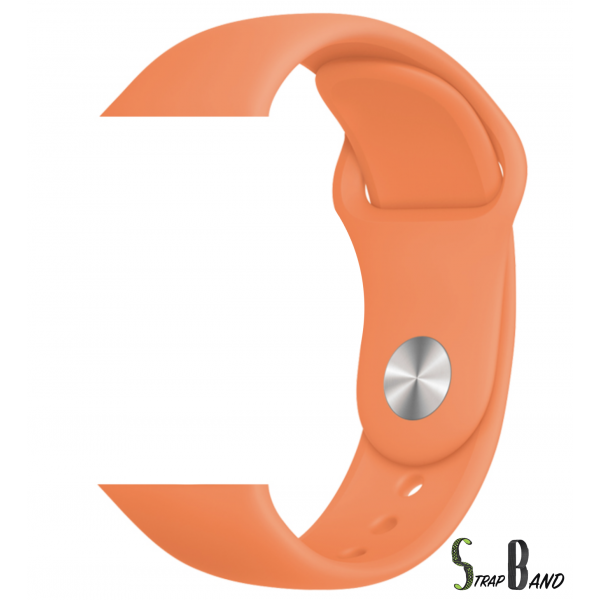 Opaska silikonowa StrapBand do Apple Watch Series 1/2/3/4/5 42/44mm w kolorze witaminy C