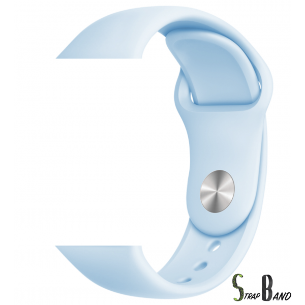 Opaska silikonowa StrapBand do Apple Watch Series 1/2/3/4/5 38/40mm w kolorze błękitnego nieba