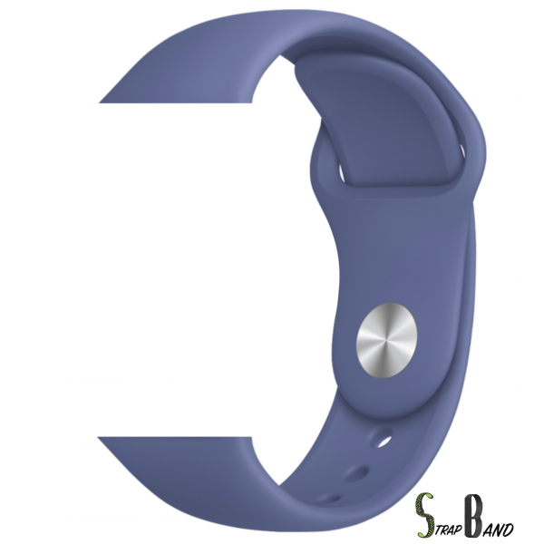 Opaska silikonowa StrapBand do Apple Watch Series 1/2/3/4/5 42/44mm w kolorze błękitnego lnu